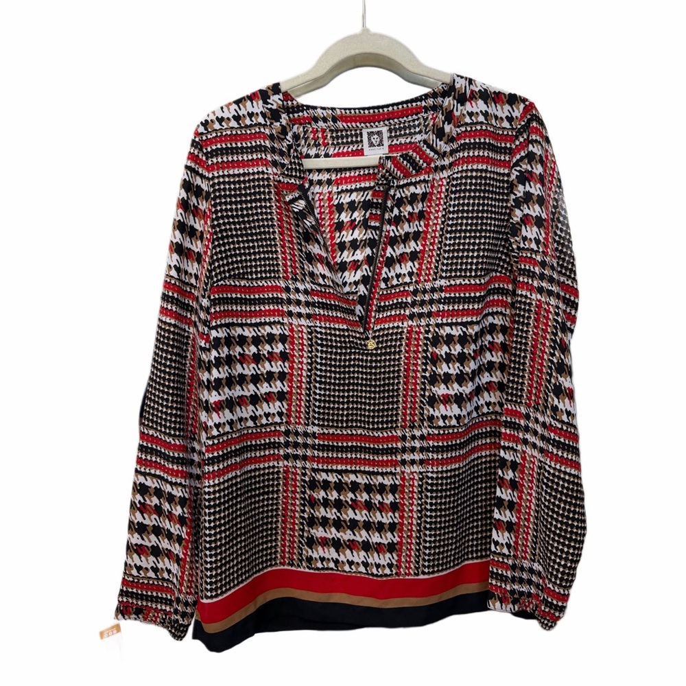 Anne Klein Printed Blouse – Size Small | Chic & Elegant - Picture 2 of 3